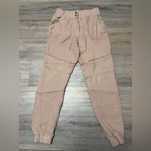Vintage Havana Beige Medium Knit Cuffed Elastic Leg Pants